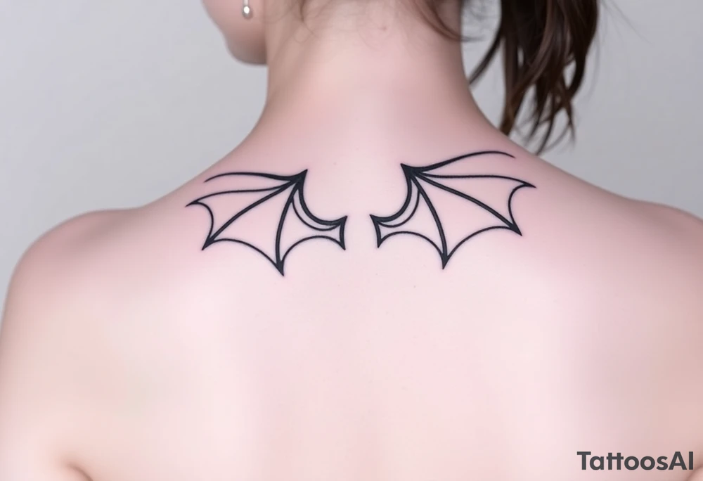 Dragon wings tattoo idea