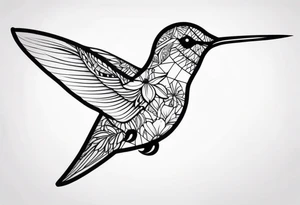 Hummingbird tattoo idea
