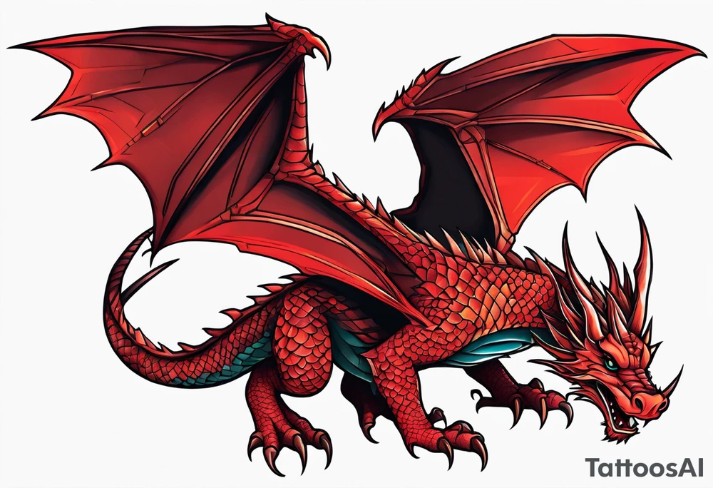 Red Dragon tattoo idea