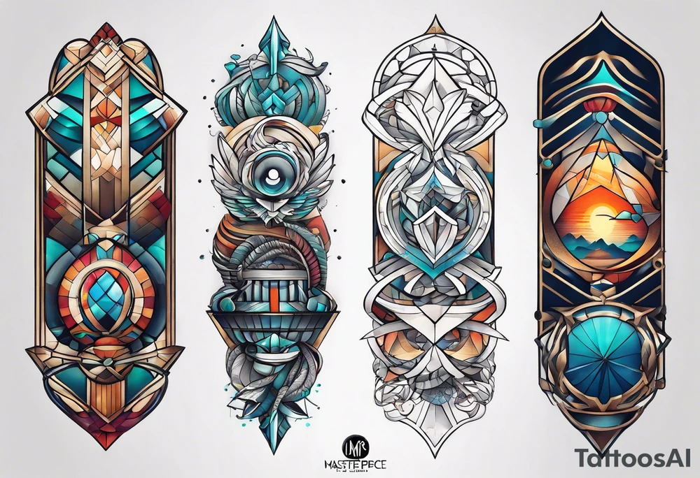 helical pier on knee tattoo idea