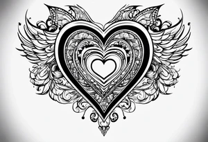 “But the greatest of these is love” in a heart tattoo idea