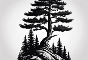 Small
Solo Pine tree
Silhouette tattoo idea