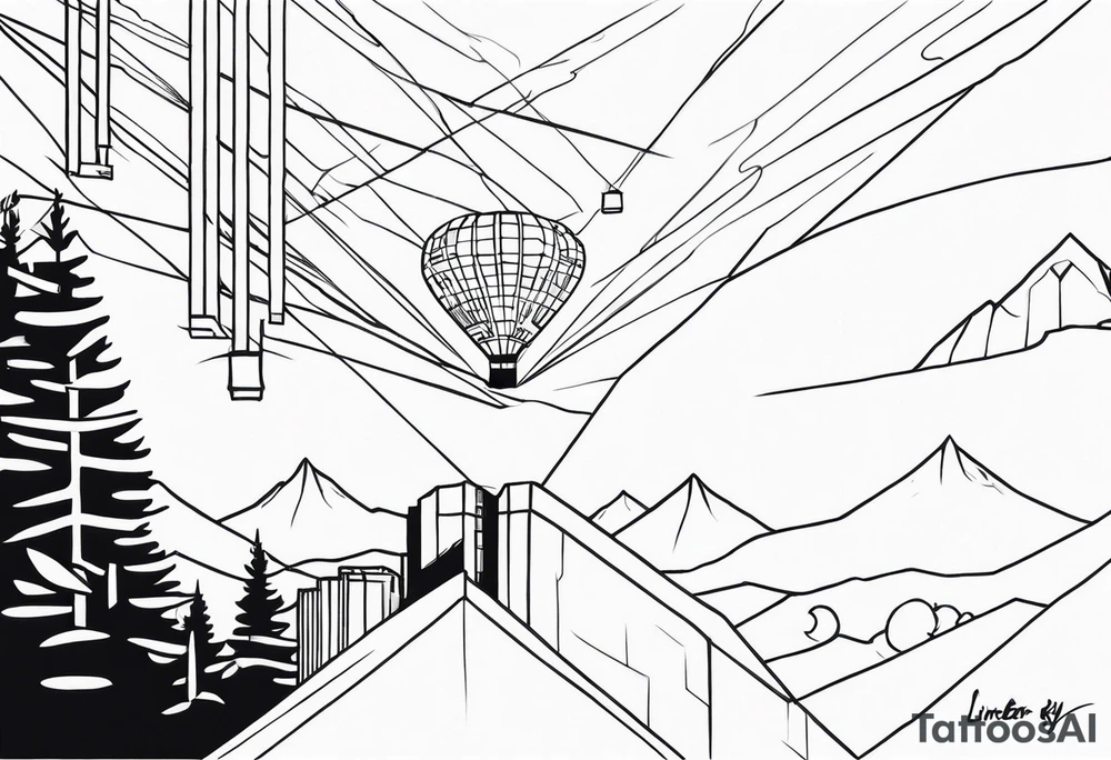 Small, over fear and into freedom, hopeful but not cringe, linework, iron sky tattoo idea