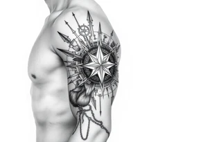 Symbol of a chaotic life with mental health struggles but I am now healing tattoo idea