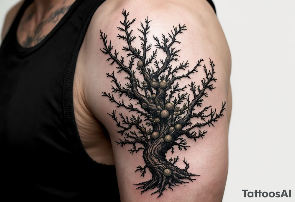 Breadfruit tree tattoo idea