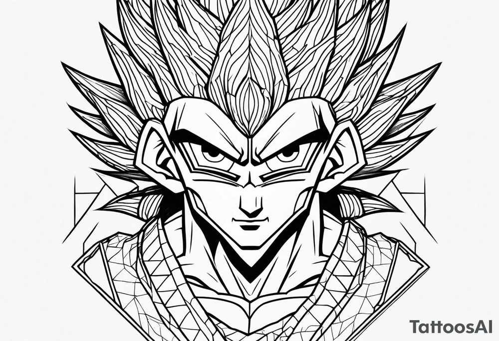 Dragonball z minimalistic tattoo idea
