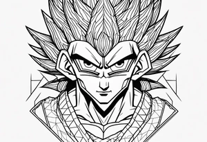 Dragonball z minimalistic tattoo idea