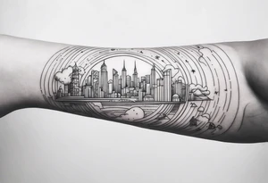 cybersigilism forearm sleeve tattoo idea