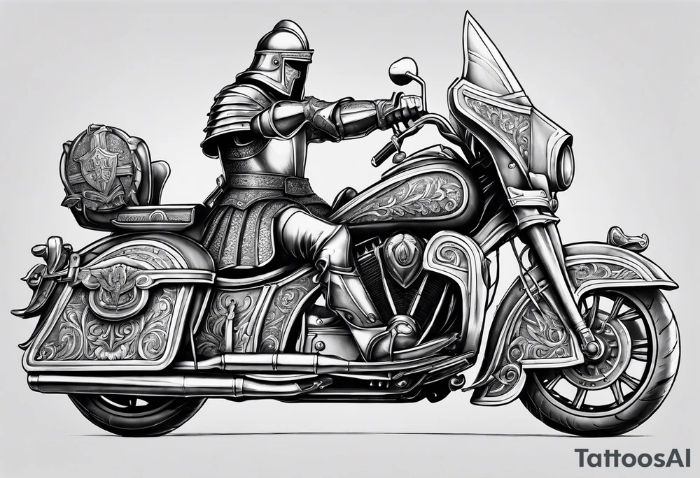 charlemagne in armor tattoo idea