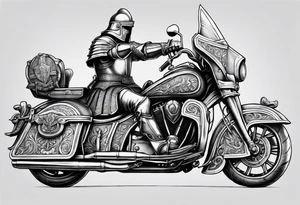 charlemagne in armor tattoo idea