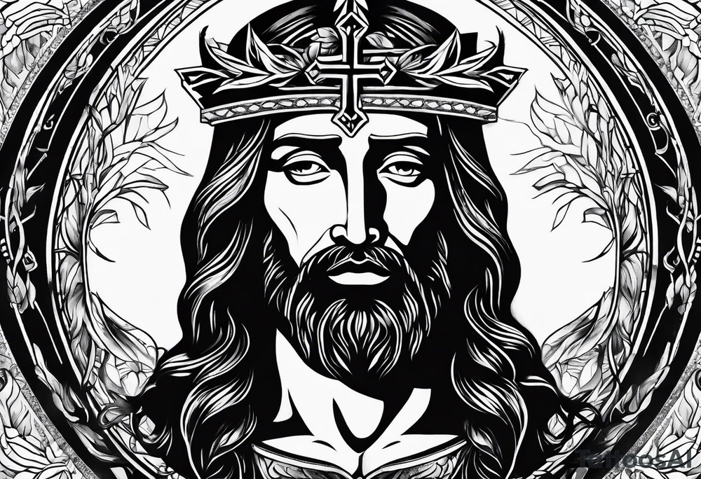 jesus tattoo idea