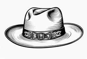 Cowboy hat tattoo idea