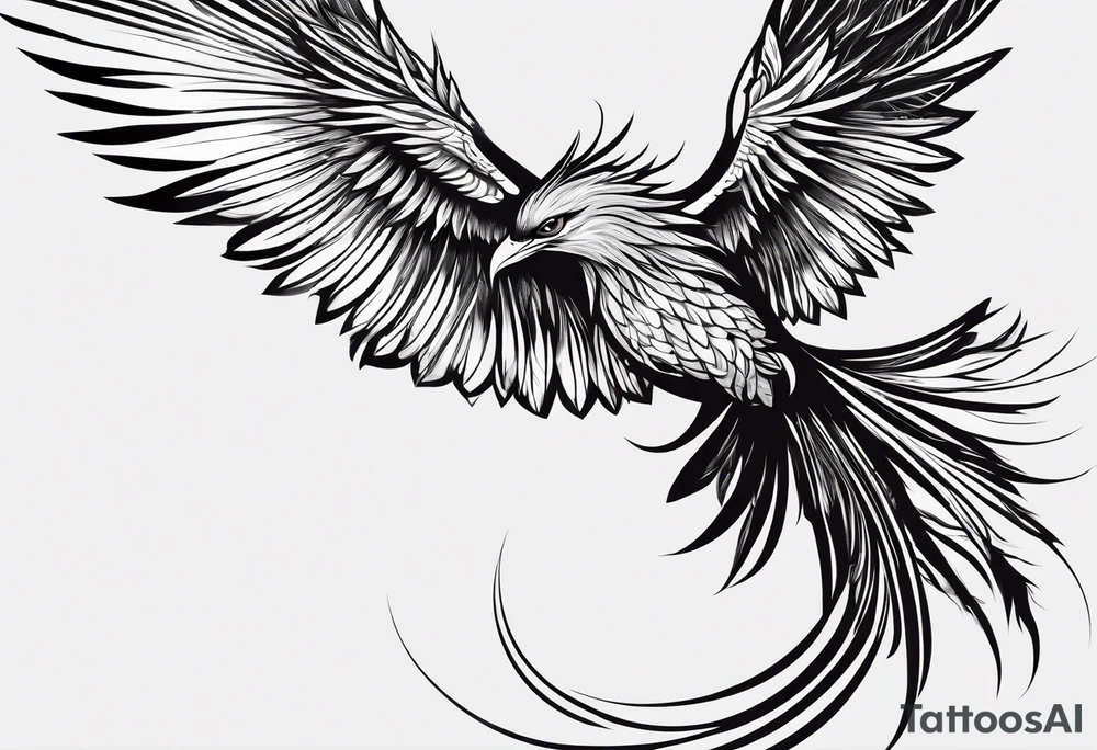 phoenix,
chinese,
realistic,
long tail,
elegant,
wings closed
long neck,
long feathers,
in flight,
graceful, tattoo idea