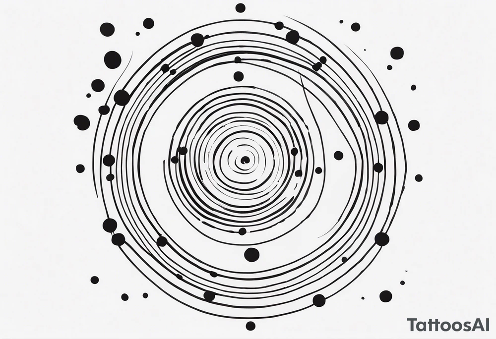 simple shape made from black dots and circles to go on upper arm/shoulder tattoo idea simple shape made from black dots and circles to go on upper arm/shoulder tattoo idea