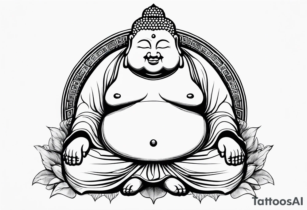 fat Buddha tattoo idea