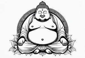 fat Buddha tattoo idea