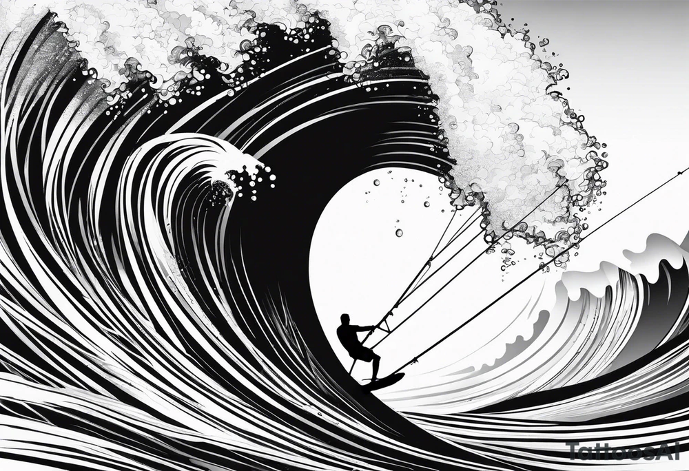 Windsurfer, big wave tattoo idea