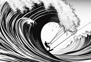 Windsurfer, big wave tattoo idea