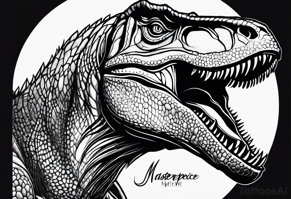 trex from jurassic park tattoo idea