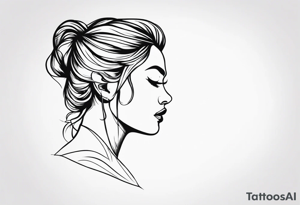 Right side strength tattoo idea