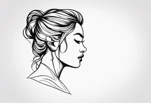 Right side strength tattoo idea