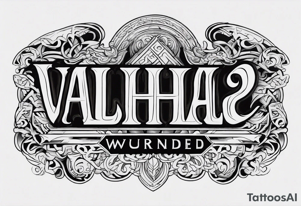 valhalla wounded tattoo idea