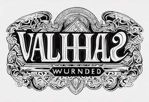 valhalla wounded tattoo idea