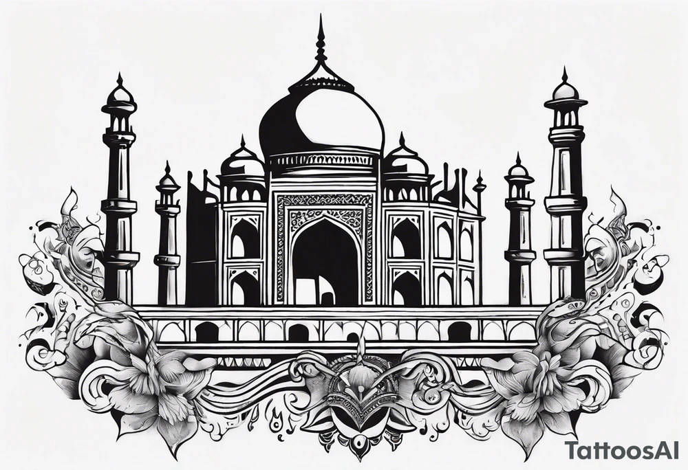 Taj Mahal tattoo idea