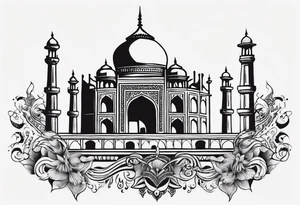 Taj Mahal tattoo idea