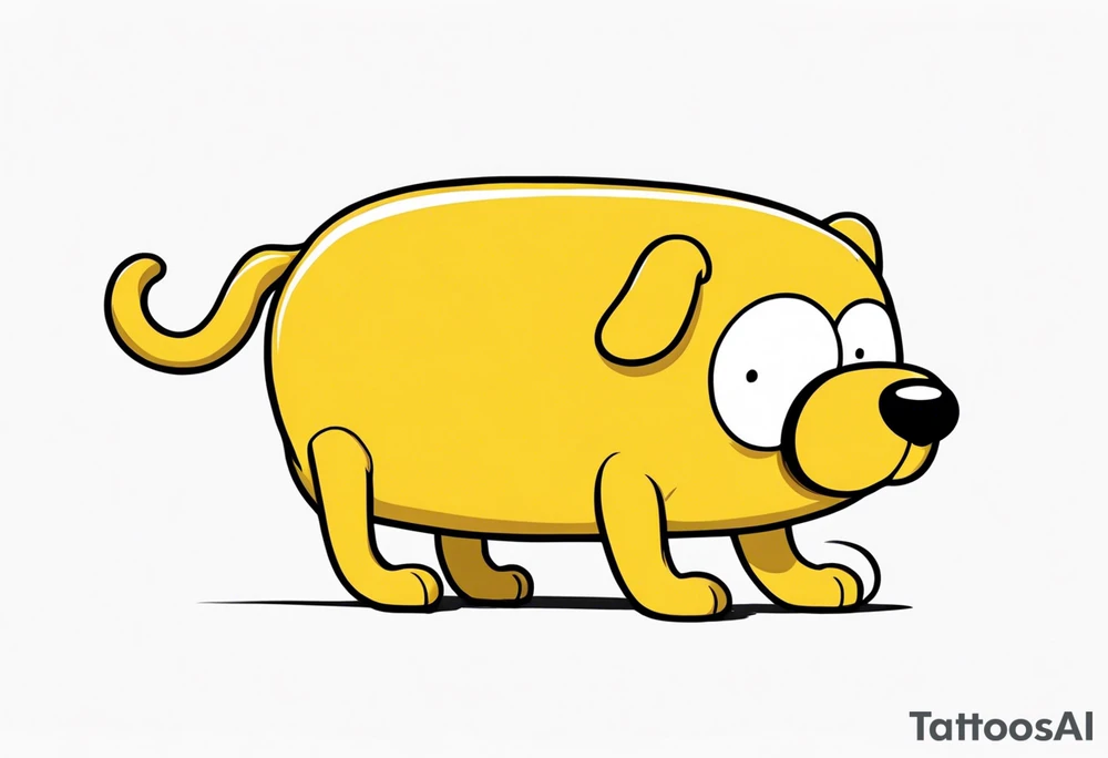 jake the dog from adventure time tattoo idea