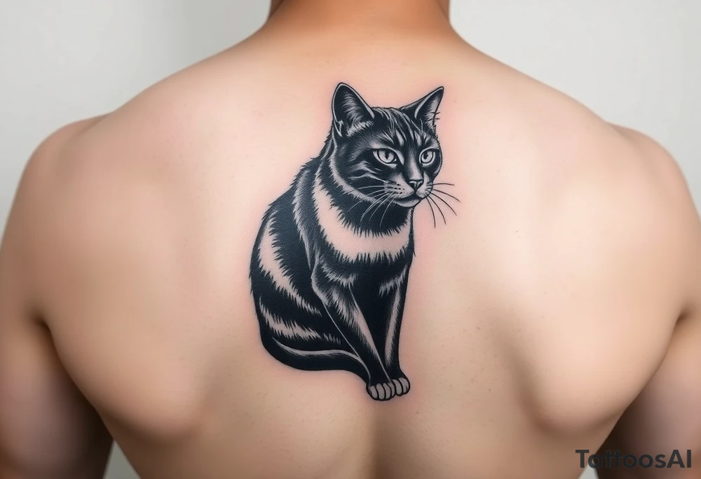 Black Cat tattoo idea
