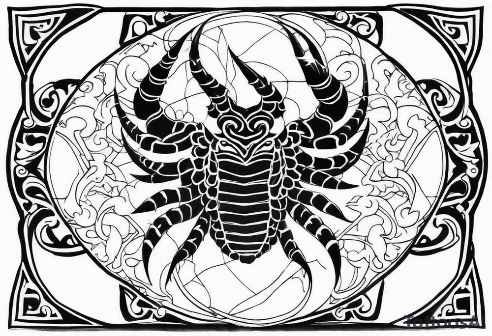 Escorpião tattoo idea