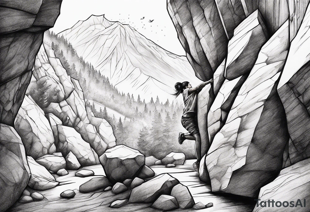 Indoor bouldering idea tattoo idea