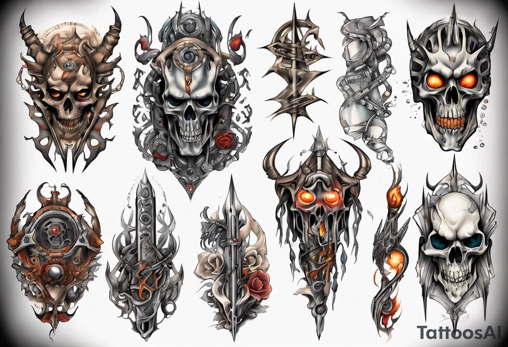 heathen full sleeve tattoo idea
