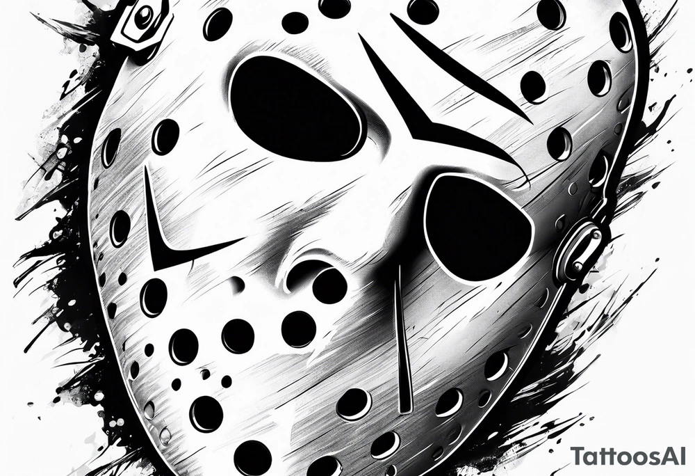 Friday the 13th Jason mask tattoo idea