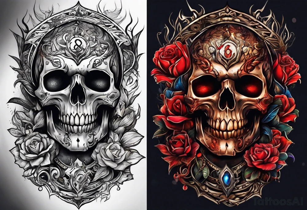 arcane blood magic tattoo idea