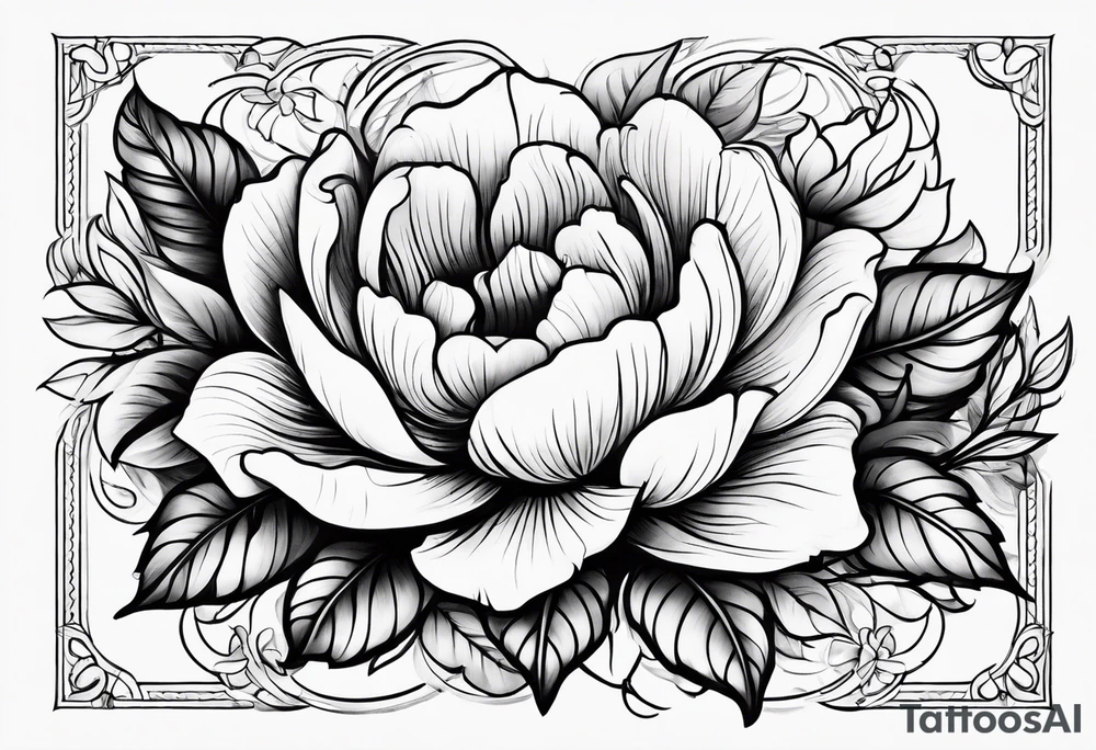 create delicate sketch of a floral tattoo tattoo idea