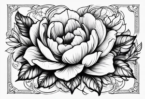 create delicate sketch of a floral tattoo tattoo idea