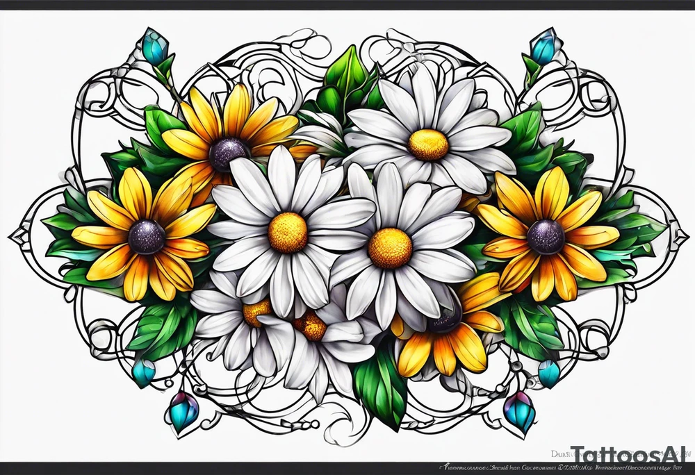 Daisy chain tattoo idea