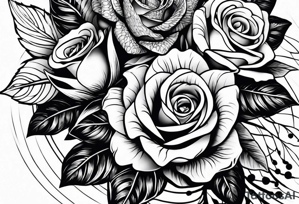 arm piece that is not floral tattoo idea