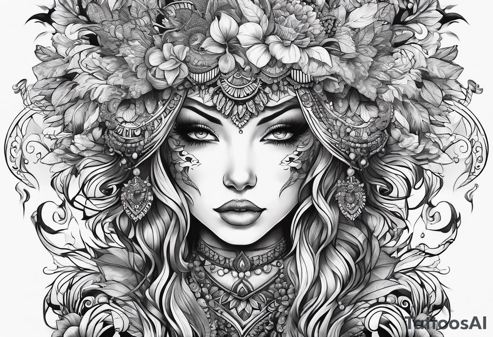 Psychedelic tattoo idea