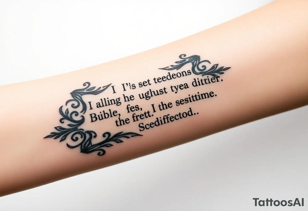 bible verses with cool designs for guys tattoo idea