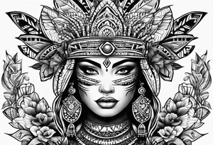 Sonoran mexican tribal tattoo idea