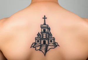negative space tattoo inspired by the tulum tattoo idea