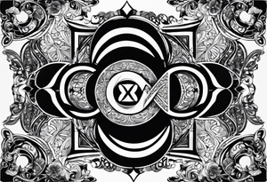 An infinity symbol with Proverbs 10:22 centered underneath. tattoo idea
