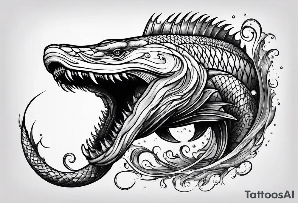 Leviathan wrapped around my arm tattoo idea