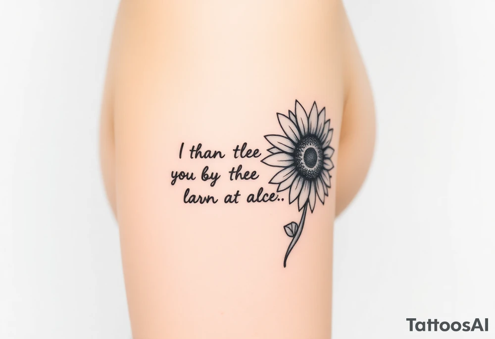 Quotes 
paintbrush
Sunflower tattoo idea