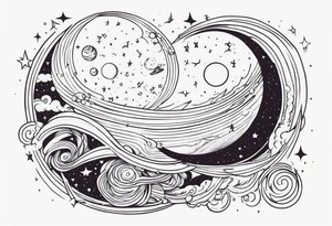 space time distortion tattoo idea