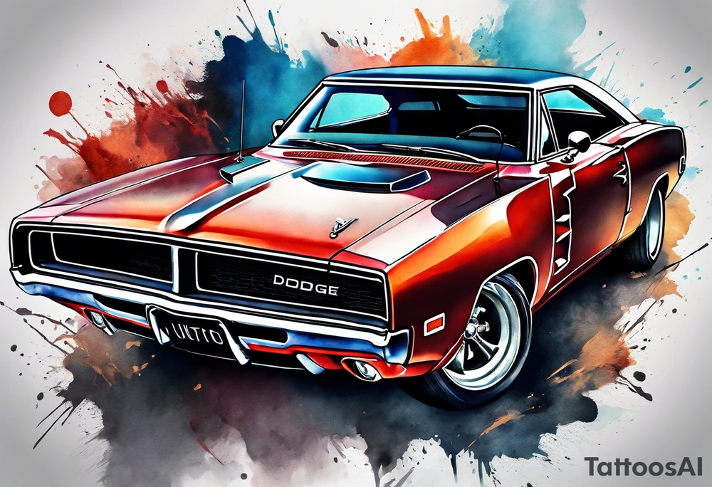 Dodge charger tattoo idea