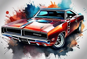 Dodge charger tattoo idea